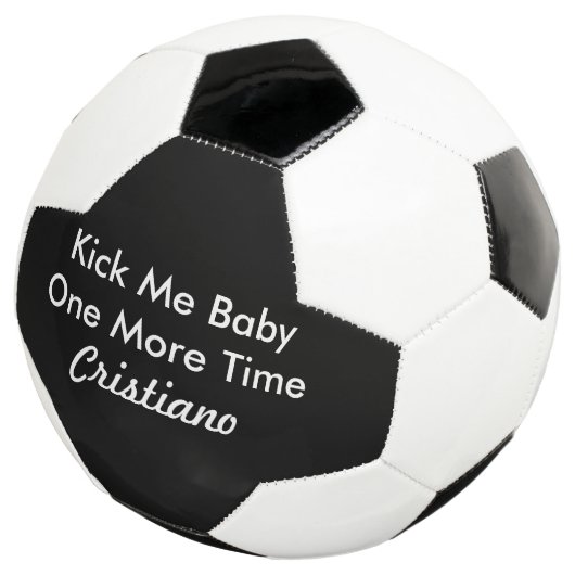 Persoonlijke naam Kies me nog een keer Baby Voetbal (Drie kwart)