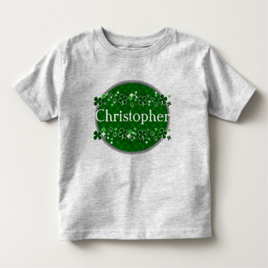 Persoonlijke naam Kinder St. Patrick's Day Kinder Shirts (Voorkant)