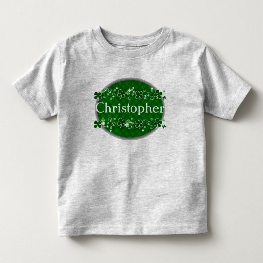 Persoonlijke naam Kinder St. Patrick's Day Shirts (Voorkant)