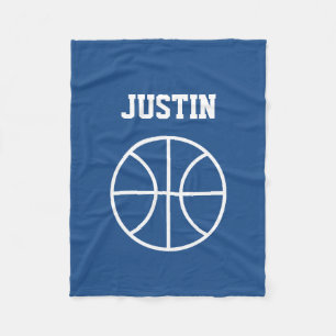 Persoonlijke naam kleine basketbal fleece deken