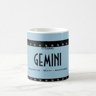 Persoonlijke naam-kleur GEMINI Birthday Zodiac Koffiemok