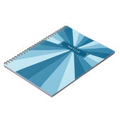 Persoonlijke naam Kleurenwielschaduwen van blauw Notitieboek (Linkerzijde)