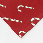 Persoonlijke naam koala red kerstsnoepjes fleece deken (Hoek)