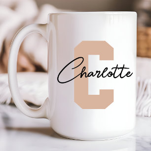 Persoonlijke naam koffiemok cadeau voor moeder col