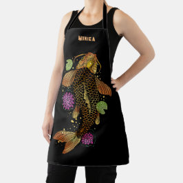 Persoonlijke naam Koi Fish Schort