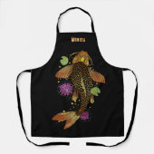 Persoonlijke naam Koi Fish Schort (Voorkant)