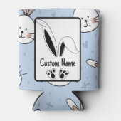 Persoonlijke naam komt overeen met Bunny Easter Blikjeskoeler (Voorkant)