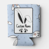 Persoonlijke naam komt overeen met Bunny Easter Blikjeskoeler (Achterkant)