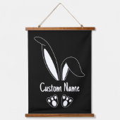 Persoonlijke naam komt overeen met Bunny Easter Hangend Wandkleed (Voorkant)