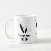 Persoonlijke naam komt overeen met Bunny Easter Koffiemok (Links)