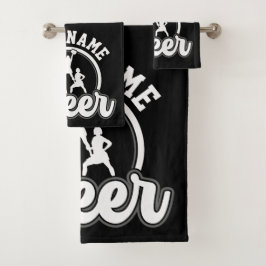 Persoonlijke naam Kop Team Varsity Cheerleader Bad Handdoek