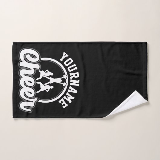 Persoonlijke naam Kop Team Varsity Cheerleader Bad Handdoek (Handdoek)