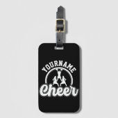 Persoonlijke naam Kop Team Varsity Cheerleader Bagagelabel (Voorkant (verticaal))