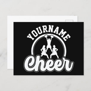 Persoonlijke naam Kop Team Varsity Cheerleader Briefkaart