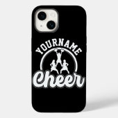 Persoonlijke naam Kop Team Varsity Cheerleader Case-Mate iPhone Case (Achterkant)