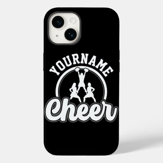Persoonlijke naam Kop Team Varsity Cheerleader Case-Mate iPhone Case (Achterkant)