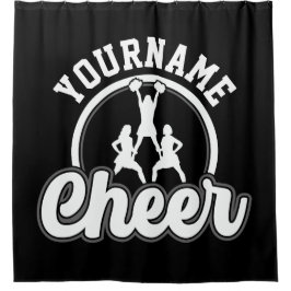 Persoonlijke naam Kop Team Varsity Cheerleader Douchegordijn