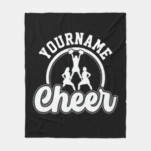 Persoonlijke naam Kop Team Varsity Cheerleader Fleece Deken