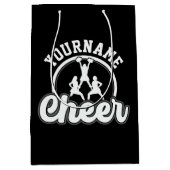 Persoonlijke naam Kop Team Varsity Cheerleader Medium Cadeauzakje (Voorkant)