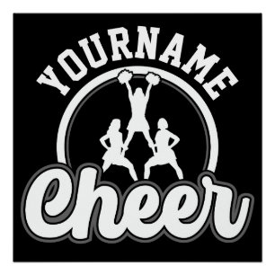 Persoonlijke naam Kop Team Varsity Cheerleader Perfect Poster