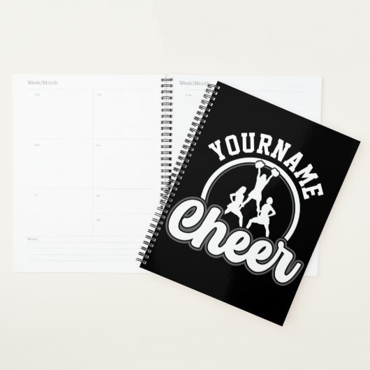 Persoonlijke naam Kop Team Varsity Cheerleader Planner (Display)