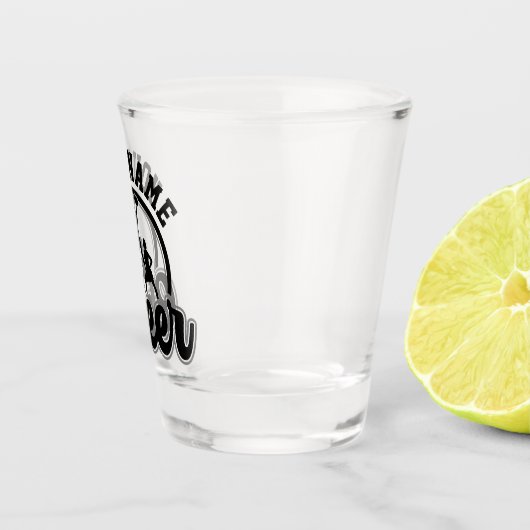 Persoonlijke naam Kop Team Varsity Cheerleader Shot Glas (Rechts)