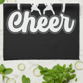 Persoonlijke naam Kop Team Varsity Cheerleader Theedoek (Gevouwen)