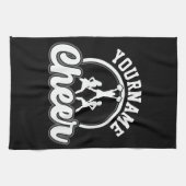 Persoonlijke naam Kop Team Varsity Cheerleader Theedoek (Horizontaal)