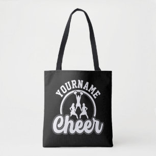 Persoonlijke naam Kop Team Varsity Cheerleader Tote Bag