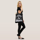 Persoonlijke naam Kop Team Varsity Cheerleader Tote Bag (Op model)