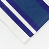 Persoonlijke naam Lake Arrowiad Map Navy Blue Fleece Deken (Hoek)