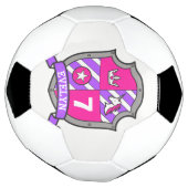 Persoonlijke naam leeftijdsmeisjes voetbalschild f voetbal (Gedraaid)