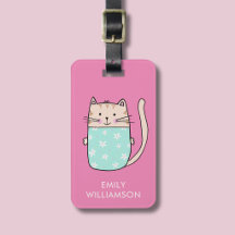 Persoonlijke naam leuke kat illustratie