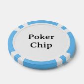 Persoonlijke naam lichtblauwe pokerchip (Enkel)