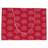 Persoonlijke naam liefde voor Kerstmis met kerstmi Groot Cadeauzakje (Achterkant)