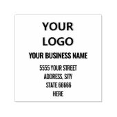 Persoonlijke Naam Logo Adres Zelfinkende Stempel  (Design)