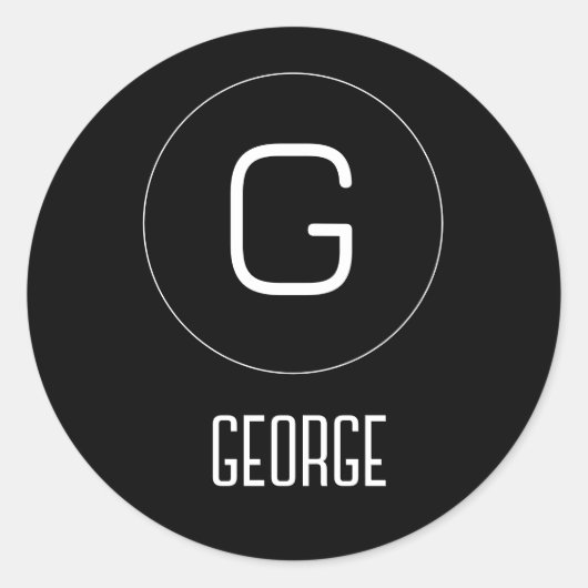  persoonlijke naam logo ronde sticker (Voorkant)
