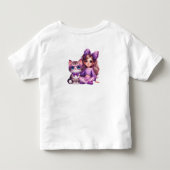 Persoonlijke naam meisje kinder shirts (Achterkant)
