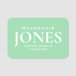 Persoonlijke naam Merk Business Logo Modern Green Naamplaatje