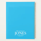Persoonlijke naam Merk Business Logo Modern Turquo Planner (Achterkant)