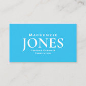 Persoonlijke naam Merk Business Logo Modern Turquo Visitekaartje (Voorkant)