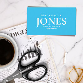 Persoonlijke naam Merk Business Logo Modern Turquo Visitekaartje