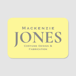Persoonlijke naam Merk Business Logo Modern Yellow Naamplaatje