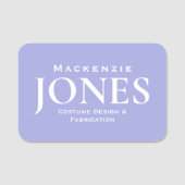 Persoonlijke naam Merknaam Bedrijfs Logo Modern Pa Naamplaatje (Voorkant)