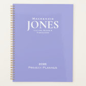 Persoonlijke naam Merknaam Bedrijfs Logo Modern Pa Planner (Voorkant)