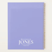 Persoonlijke naam Merknaam Bedrijfs Logo Modern Pa Planner (Achterkant)