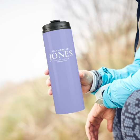 Persoonlijke naam Merknaam Bedrijfs Logo Modern Pa Thermosbeker
