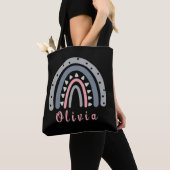 Persoonlijke naam met Cool Boho Rainbow Tote Bag (Dichtbij)