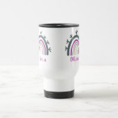 Persoonlijke naam met Cute Boho Rainbow Reisbeker (Center)