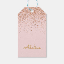 Persoonlijke naam met gouden glitters in monograms
